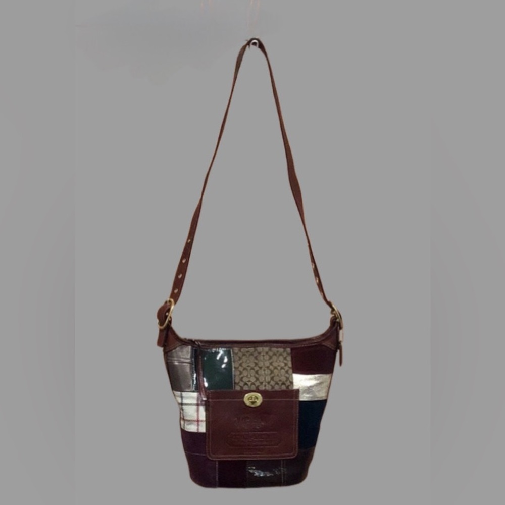 Coach Holiday Patchwork Bleecker Hobo Crossbody/S… - image 5